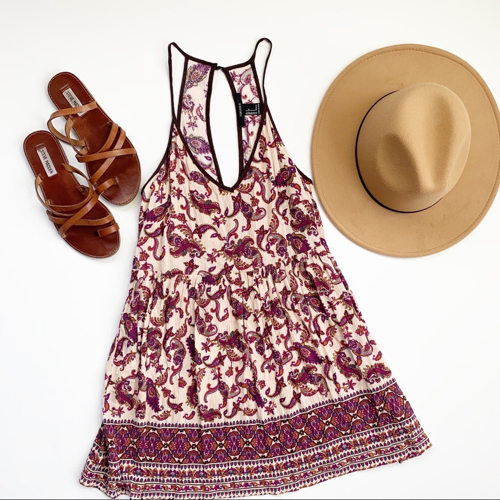 Paisley Print Boho Festival Tank Dress Forever 21
